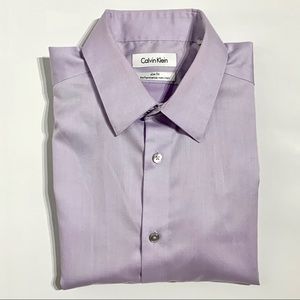 Calvin Klein Men’s Lavender Button Down Shirt